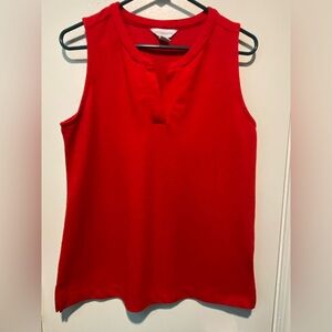 Liz Claiborne Vibrant Red Tank Top
